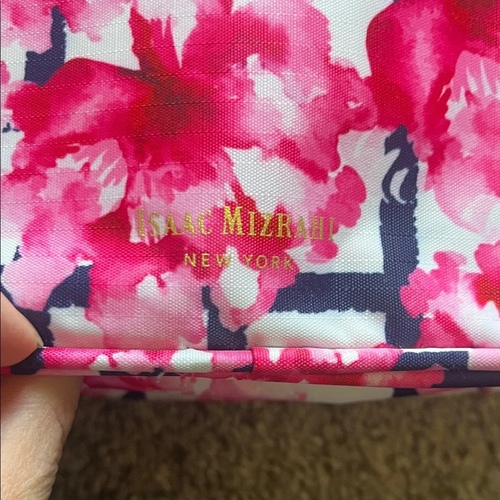 Isaac Mizrahi Pink Floral Travel Bag - Picture 2 of 9
